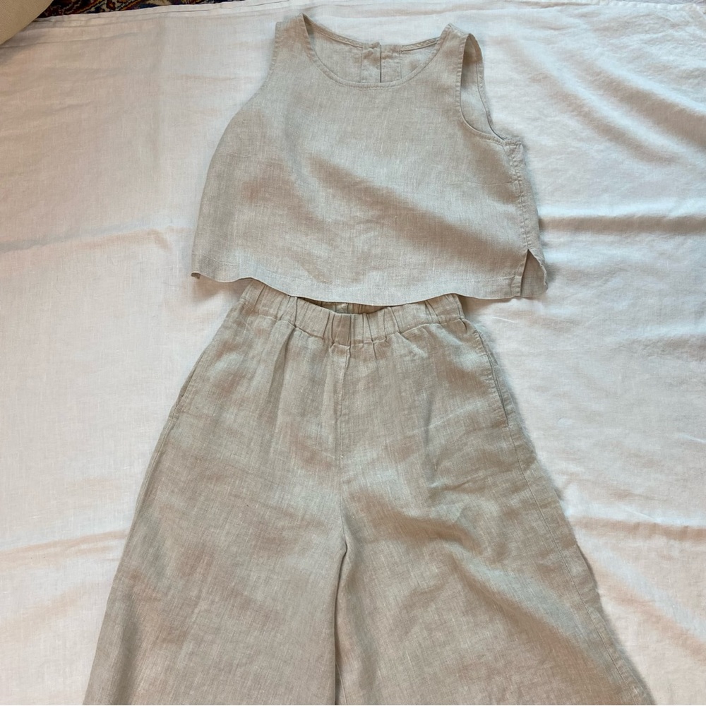 Not Perfect Linen Set of Pants and Top